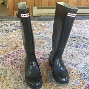 Hunter Original GlossTall Rain Boots Women’s Size 8